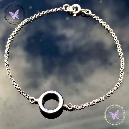 Hematite Circle Bracelet